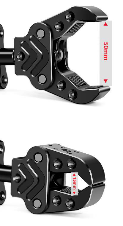 Video svěrka se závity 1/4" CNC 