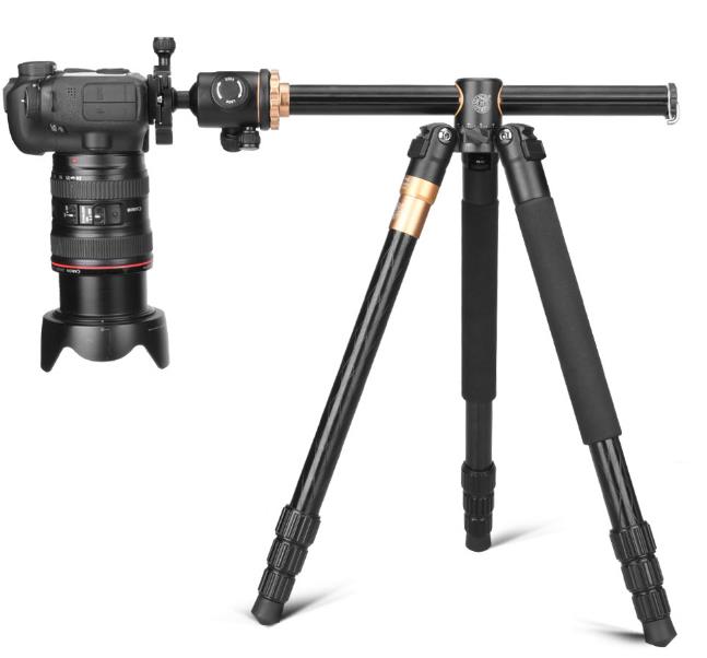 Hliníkový stativ tripod s hlavou s příčnou osou