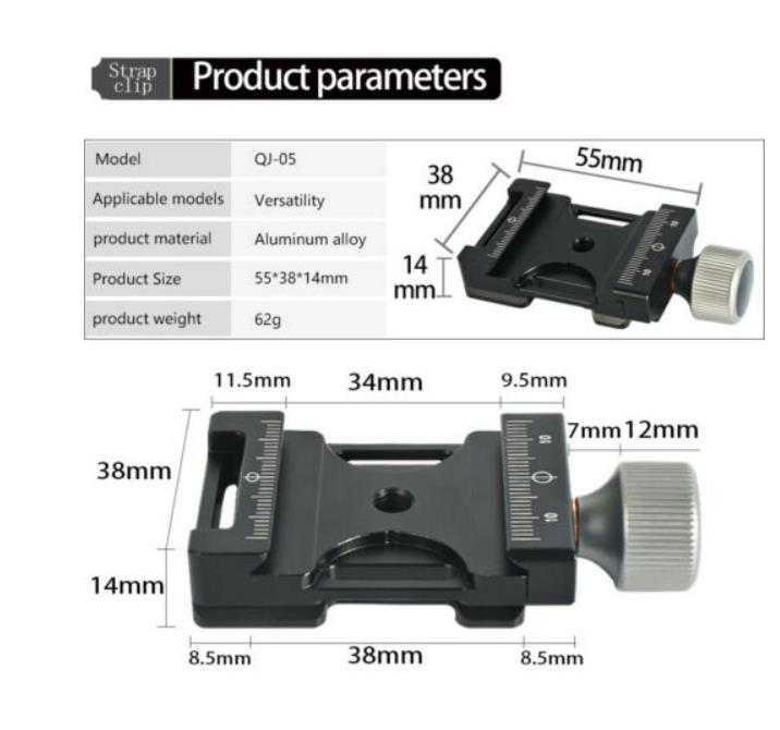 Elementrix držák kamery na popruh Arca 