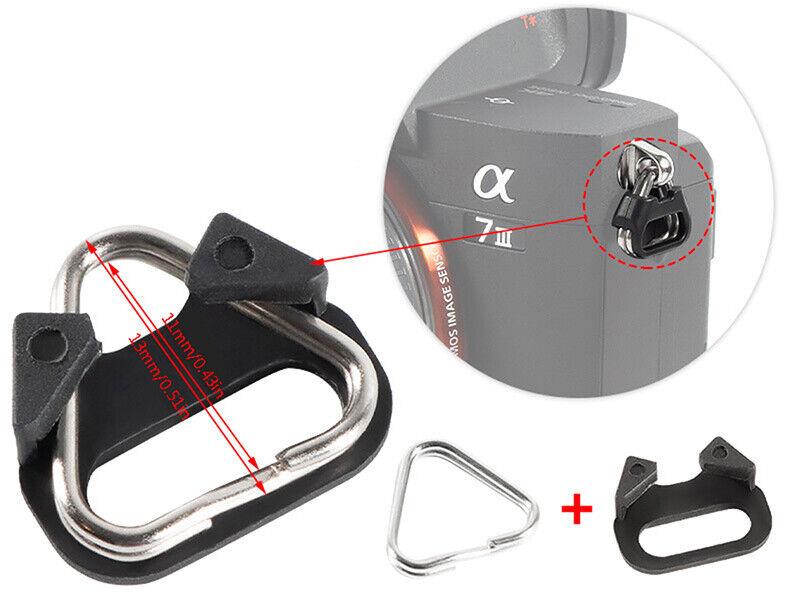 Triangl, Split Rings kovové+plast očka na popruh 2ks