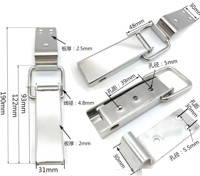 Pákový uzávěr bedny L 93mm 1ks