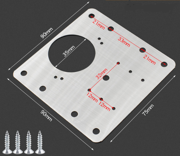 Univerzální deska na opravu nábytkových pantů
