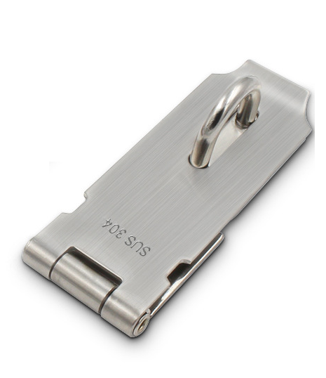 Dverná nerezová petlica 82mm s protikusom