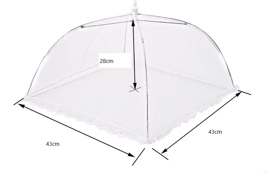 Sieťka moskytiéra na jedlo na stôl