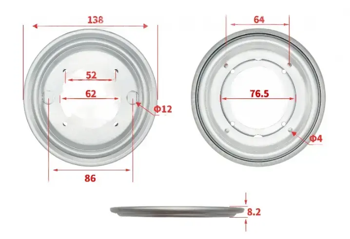 Lazy Susan 138mm otočný mechanizmus stola, točňa dosky