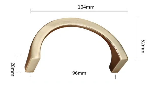 Šuplíkové madlo čínský moderní styl 59-96mm