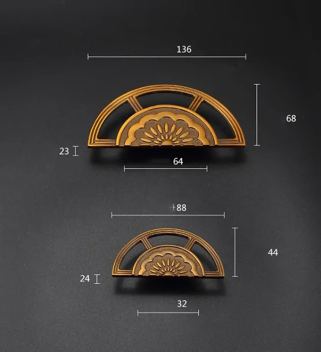 Šuplíkové, dverné madlo čínsky neo štýl 9261 velké