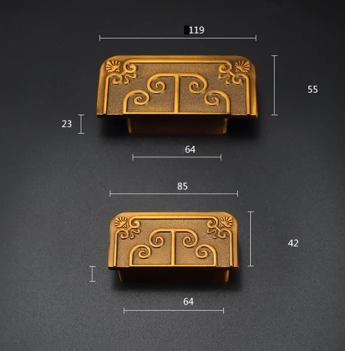 Šuplíkové, dverné madlo čínsky neo štýl 9262 malé