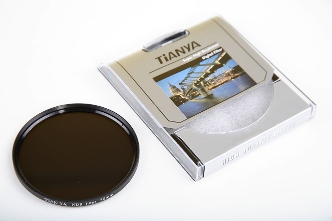 Šedý ND8 sklenený filter plný ND8 55mm