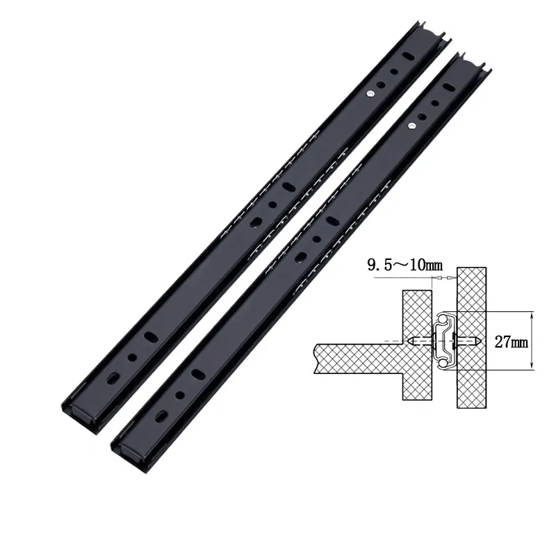 Šuplíkový pojazd 350mm výsuv 27mm