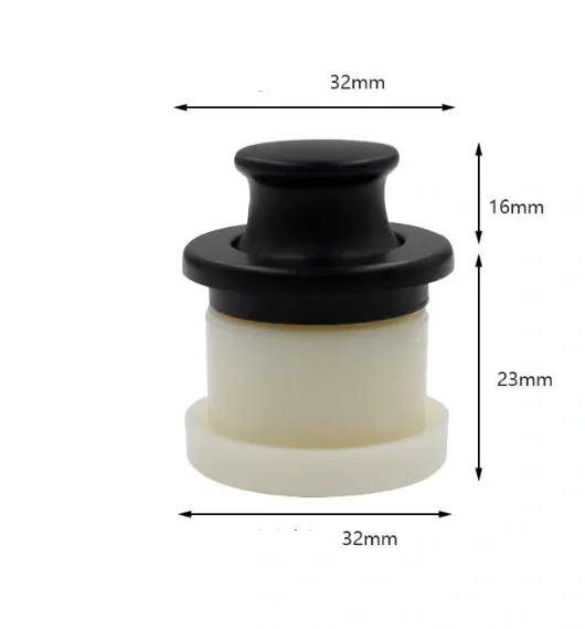 Push lock úchyt, zásuvný knop zásuvky čierny