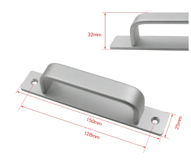 Dverné madlo 150mm čierne