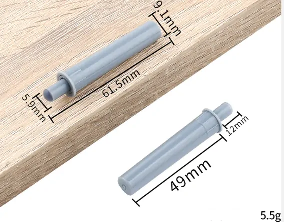 Tlmič dorazu dvierok plast single