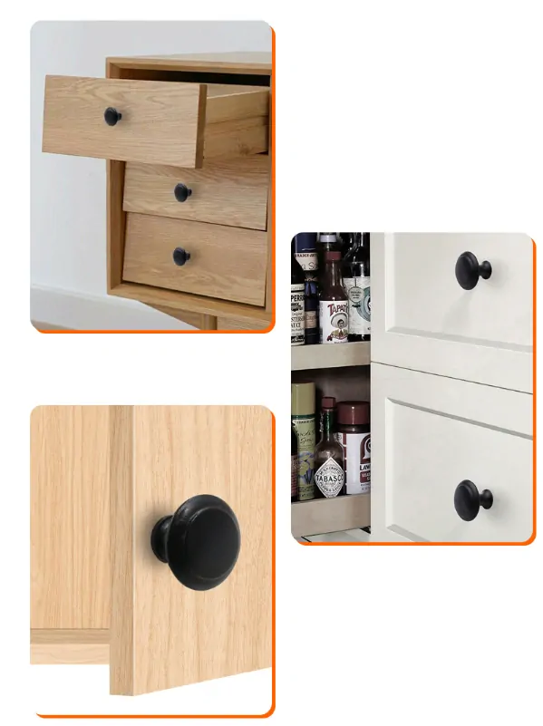 Šuplíkový knop strieborný nerez S