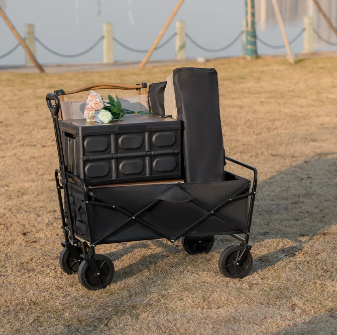 Skladací kempingový vozík, plážový vozík 80kg