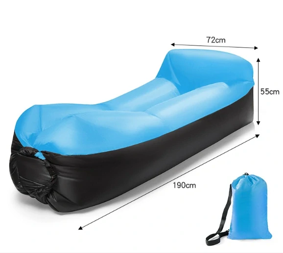 Nafukovací vak Lazy bag dvojvrstvový - modrý