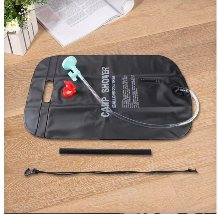 Solárna kempingová sprcha, 20L s regulátorom