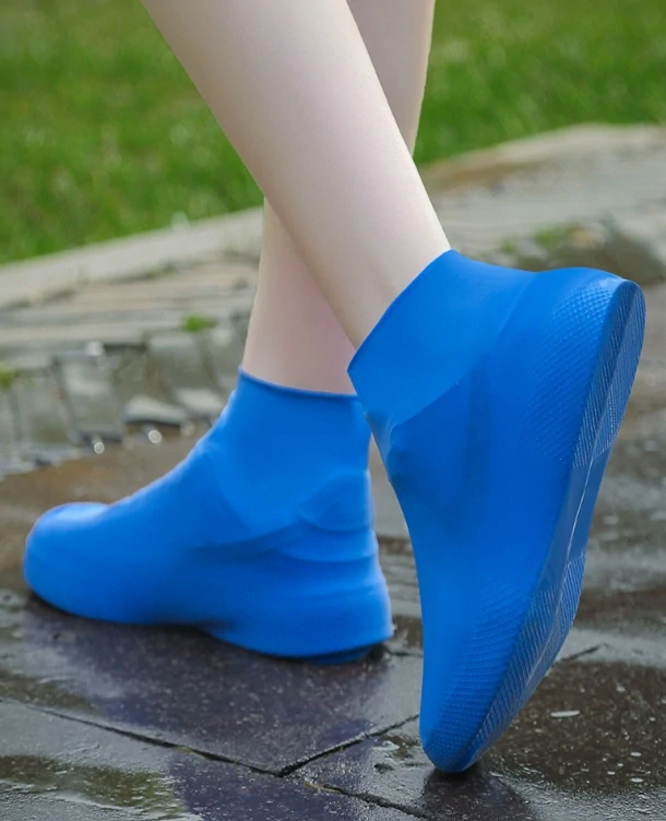 Ochranné pláštenky na topánky, 34-40 modré, návleky na topánky do dažďa