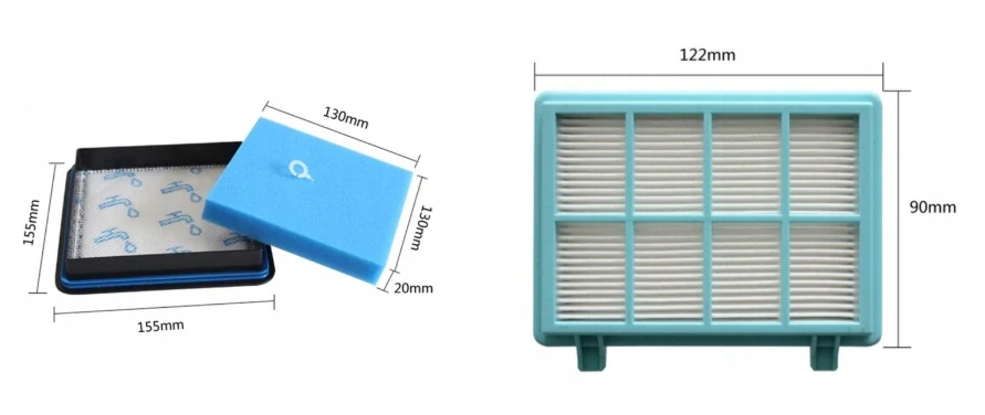 Súprava filtrov pre vysávač PHILIPS PowerPro Compact, Active, City. FC8010 FC9333