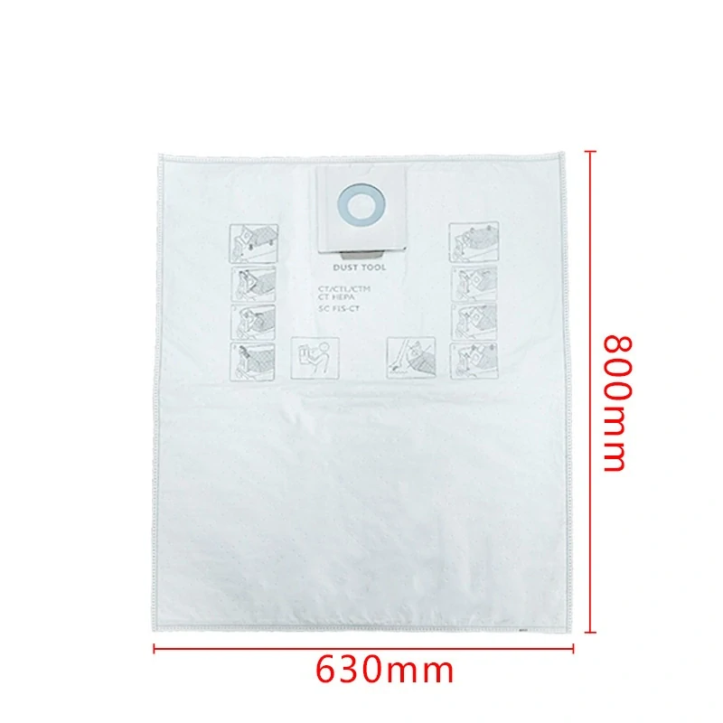 5x Vrecko do vysávača FESTOOL CT 36 CT 26 CTL 26 CTL 36 CTM 26 CTM 36 496187