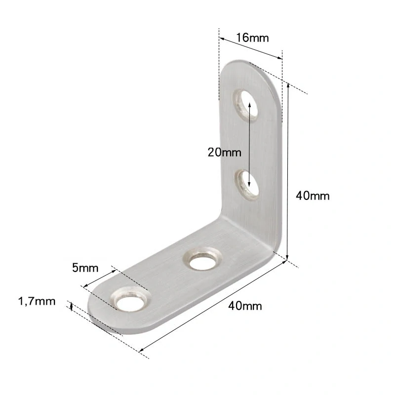 Uholník L nerez spojovací 40x40x1,7 90°