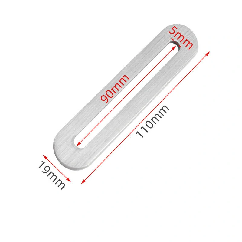 Nerezová plochá spojka 110mm s dlhou dierou