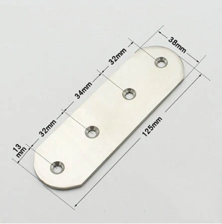 Nerezová plochá spojka 125x38x2.7mm