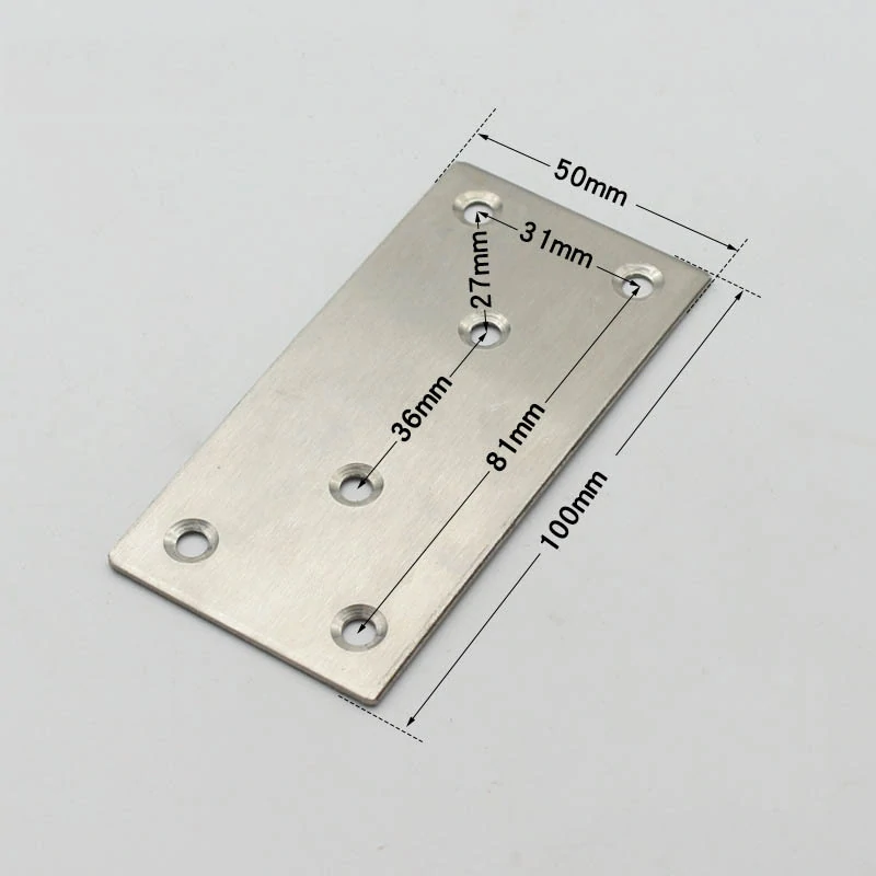 Nerezová plochá spojka 100x50x1, 6mm