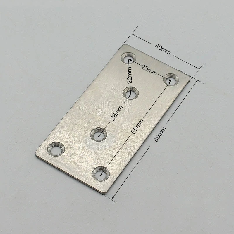 Nerezová plochá spojka 80x40x1, 6mm