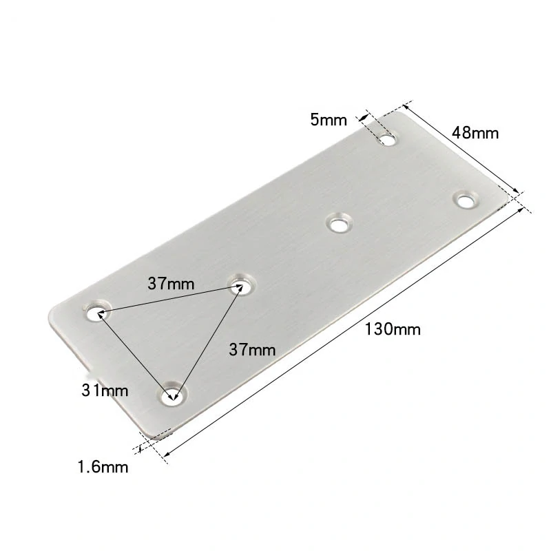 Nerezová plochá spojka 127x48x1,6mm
