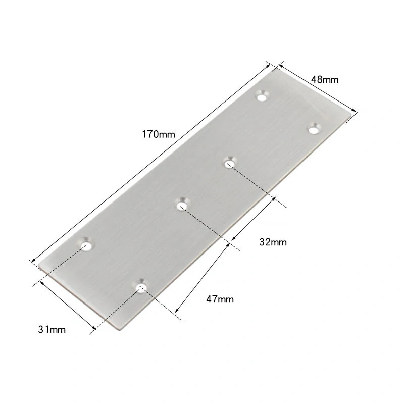 Nerezová plochá spojka 167x48x1, 6mm