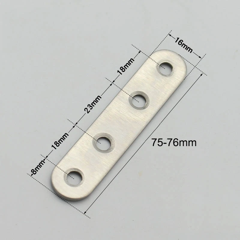 Nerezová plochá spojka 75x16x1, 6mm