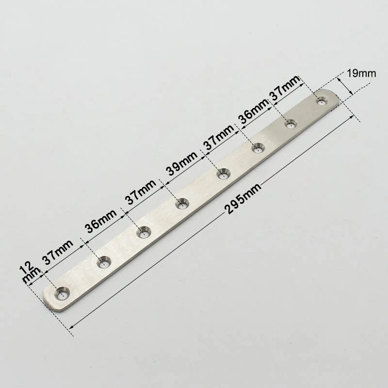 Nerezová plochá spojka 295x19x2,7mm