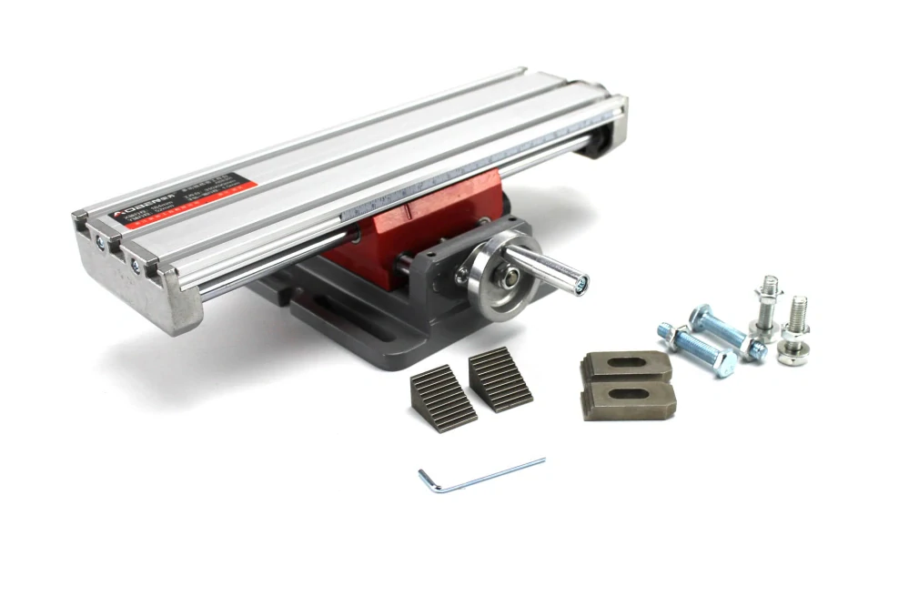 Krížový pracovný stôl 310x90mm červený hliník