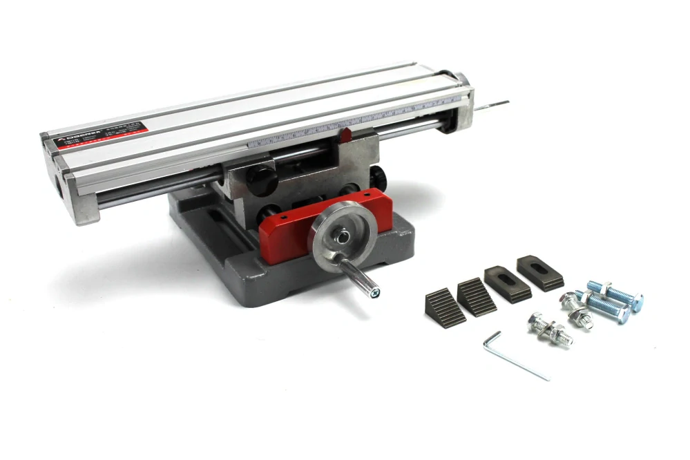 Krížový pracovný stôl 350X100mm červený hliník