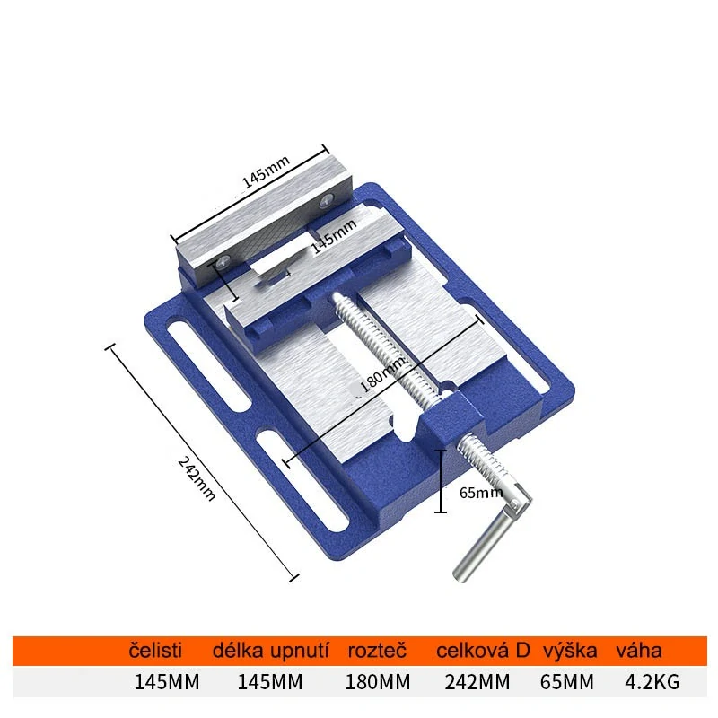 Modelársky zverák 150 mm/6" zverák pod vŕtačku