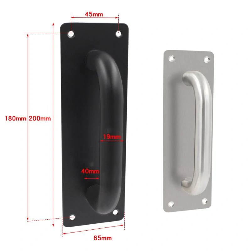 Dverné madlo 200x65mm nerezové