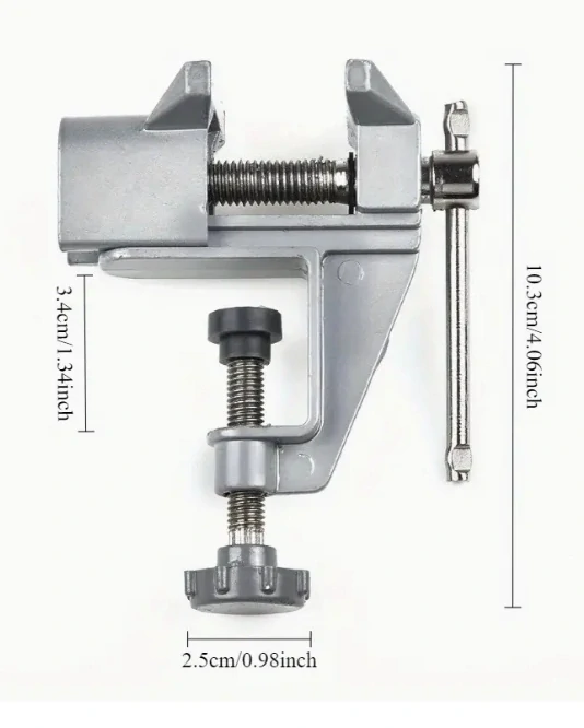 Modelársky zverák mini 0-38mm, aluminium