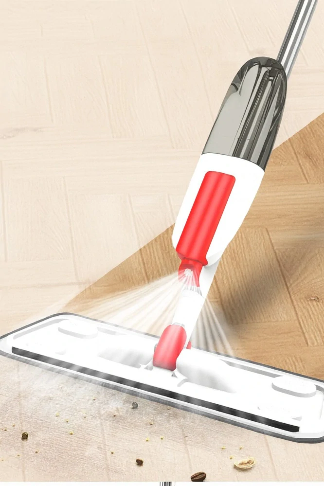 Mop s rozprašovačom 3x poťah, biely červený