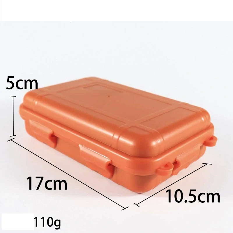 Vodotesný box na uloženie náradia EDC na prežitie v prírode M oranžový