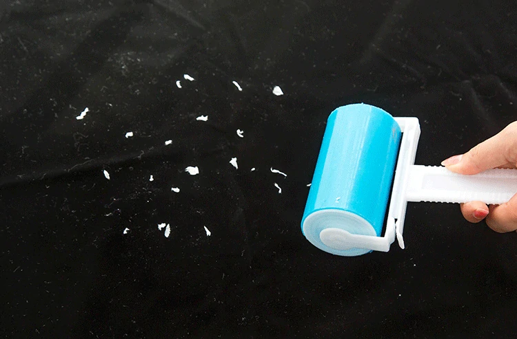 Umývateľný valček na chlpy zelený