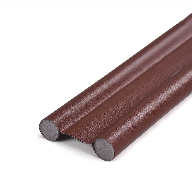 Obojstranná tesniaca lišta pod dvere, skladacia hnedá