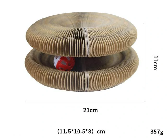 Škrabadlo pre mačky, harmonika z kartónu väčšia