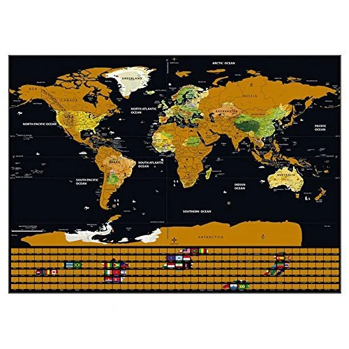 Stieracia mapa sveta Deluxe variant č.2