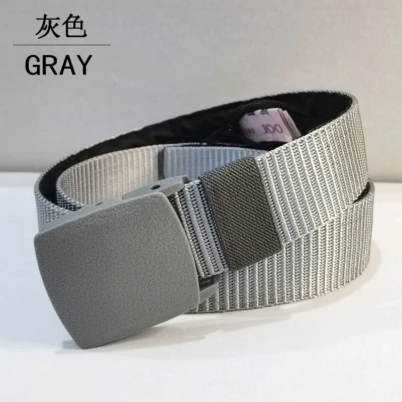 Cestovný pásik so skrytým vreckom – siva