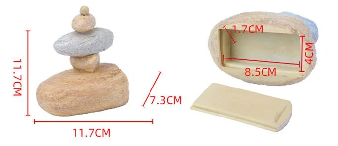 Schránka na kľúče / atrapa kameňa na sebe