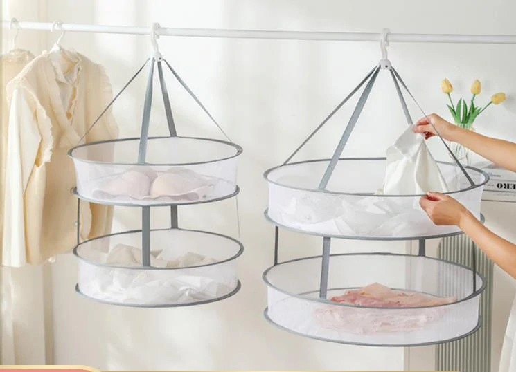 Skladacia sieťka na sušenie bielizne, kruhová 1 poschodie