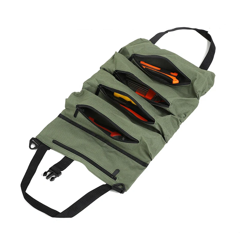 Rolovacia taška na náradie military zelená
