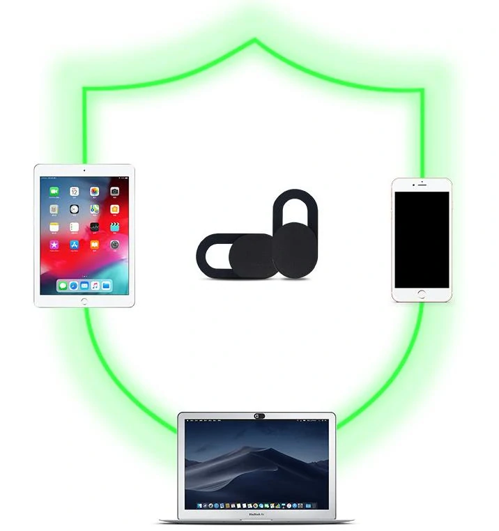 3x Kryt webkamery mobilu alebo notebooku 18mm biely