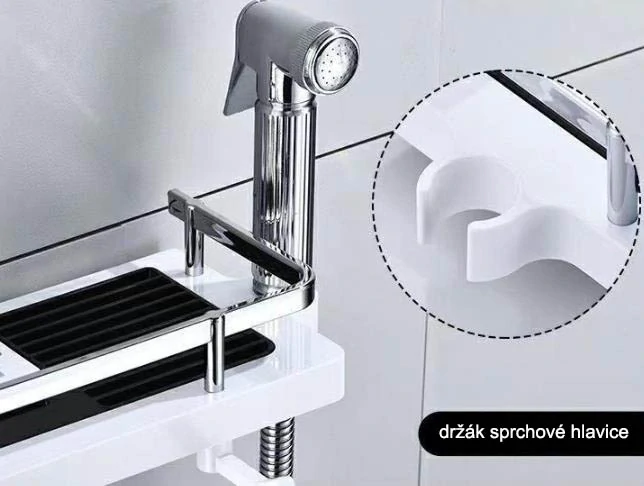 Polička na sprchovú tyč 22mm a 24mm